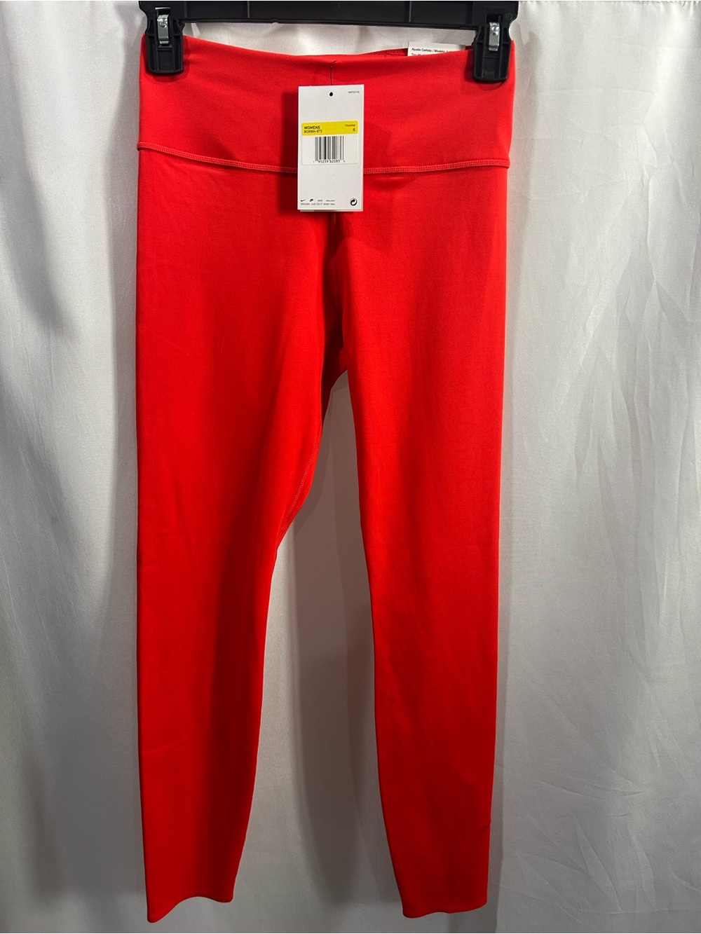 Nike One Luxe Bright Red Mid Rise Waist 7/8 Leggings Dri-Fit